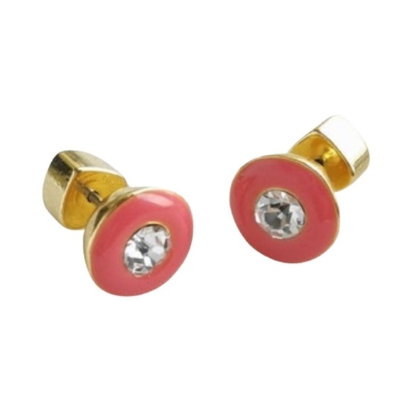 KATE SPADE • Coral Pink Candy Drops Stud Earrings - Picture 5 of 7